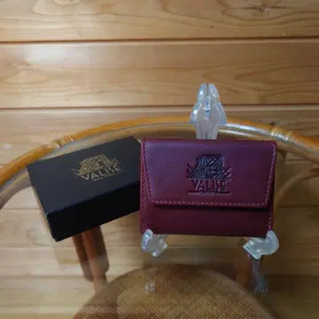 Valise 3단 폴더형 지갑 블랙체리 the british bag