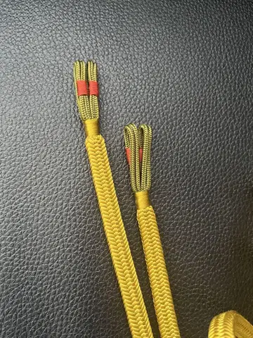 끈노와타케 허리띠 미사용 새상품 순수 실크 겨자색