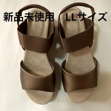 미사용 새상품 미인 습관 샌들 스타일업 LL 사이즈 테라코타 색상