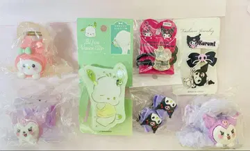 pochacco, kuromi, mymelody 헤어 반스 클립, 머리끈