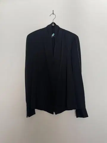 theory 블랙 실크 긴팔 블라우스 S