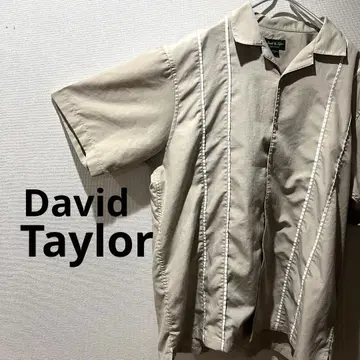 [새상품급] David Taylor 반팔 셔츠 오픈 카라 XL 빅