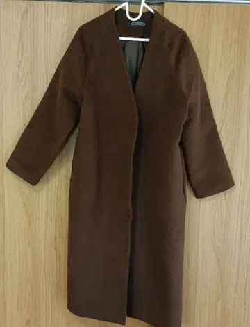브라운 롱 코트 M 사이즈