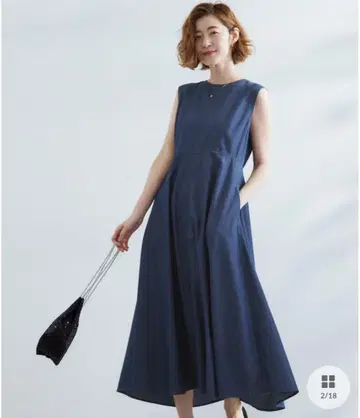 데님 슬리브리스 원피스 grove