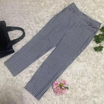 컨디션 최상 폴 스튜어트 썸머 팬츠 블루 올 패턴 린넨 혼방 6 XL