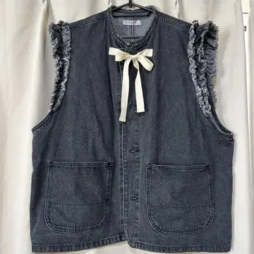 FREAK'S STORE 데님 프릴 베스트