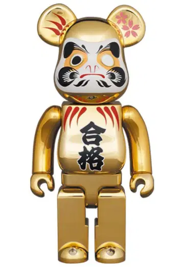베어브릭 달마 합격 금도금 2 400% BE@RBRICK