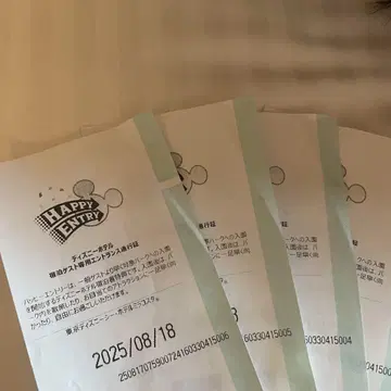 8/18 (월) 디즈니 해피 엔트리 2장 하피엔