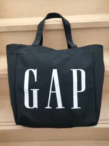 GAP 캠퍼스 로고 토트백 black cotton