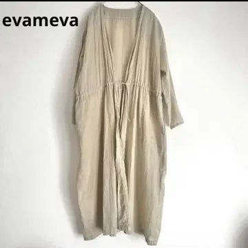 evameva 코튼 원피스 로브 7부 소매
