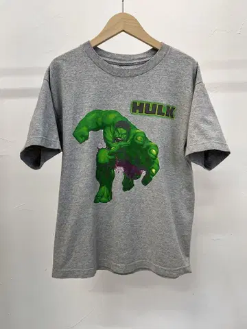 HULK 캐릭터 티셔츠 그레이