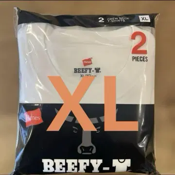 헤인즈 비피 티셔츠 2매 XL 사이즈 화이트