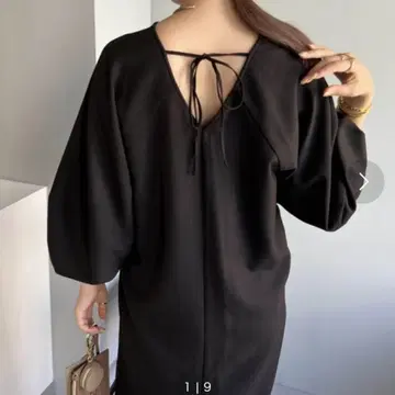CAPRICIEUX LE'MAGE 백리본 퍼프 슬리브 원피스 S