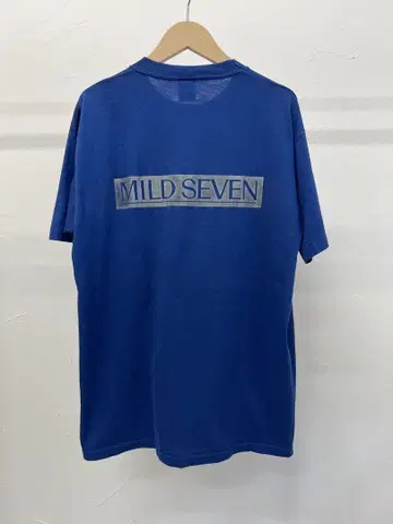 MILD SEVEN 티셔츠 파랑 JERZEES 80년대