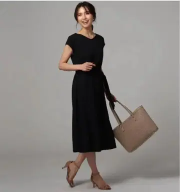 [ UNTITLED ] 워셔블 린넨 라이크 저지 원피스