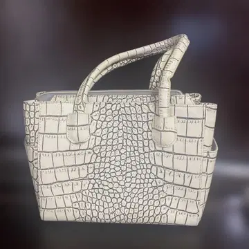 캣인클로젯 크로커다일풍 화이트 핸드백