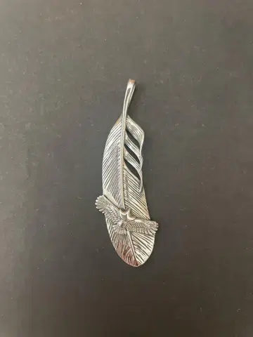 실버 925 깃털 디자인 펜던트 탑