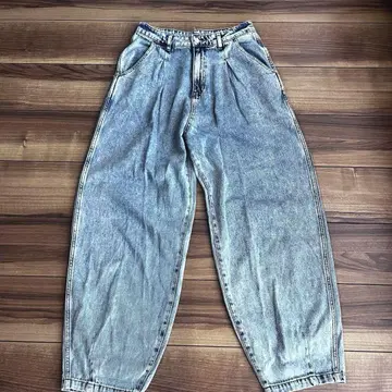 BAYFLOW JEANS 커브 데님 청바지 와이드 L