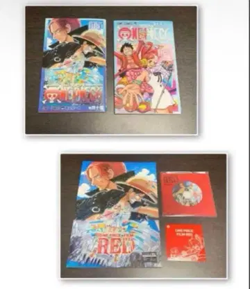 ONEPIECE 영화. 사운드트랙 포함 팜플렛. 스티커. 입장 특전