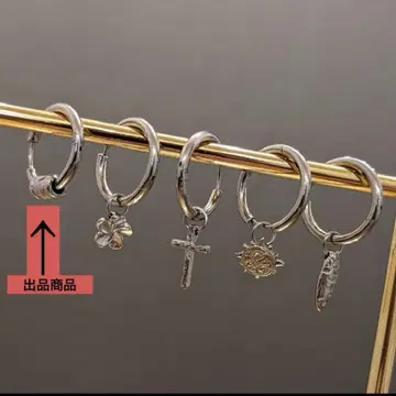 IRIEBEACH 아이리비치 귀걸이 한쪽 흔들리는 귀걸이 후프 귀걸이