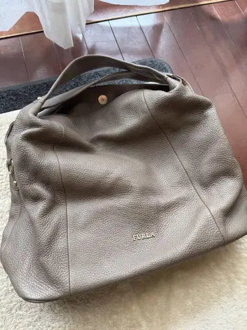 FURLA 그레이 가죽 토트백