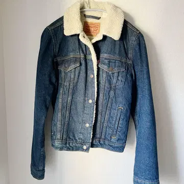 Levi's 데님 재킷 M 보아 카라 부착
