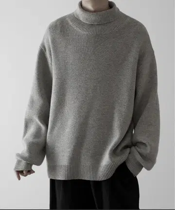 [ RUUBON ] relax turtle neck knit