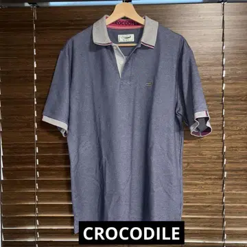 새상품급 CROCODILE 피케 셔츠 악어 자수