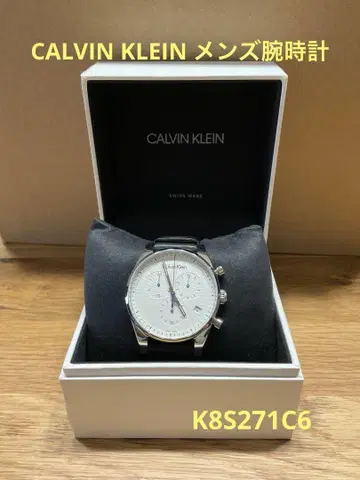 CALVIN KLEIN 쿼츠 손목시계 실버/화이트/블랙