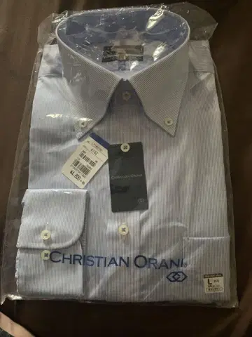 CHRISTIAN ORANI 스트라이프 셔츠 L 사이즈