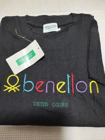 미사용 새상품 benetton 티셔츠 90's 빈티지 반팔 티셔츠 L