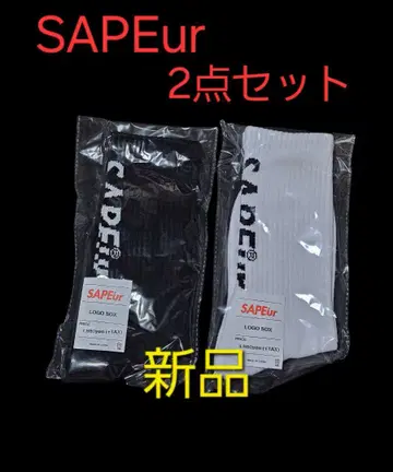 새상품 SAPEur LOGO SOX 2점 Set 양말 사풀 양말