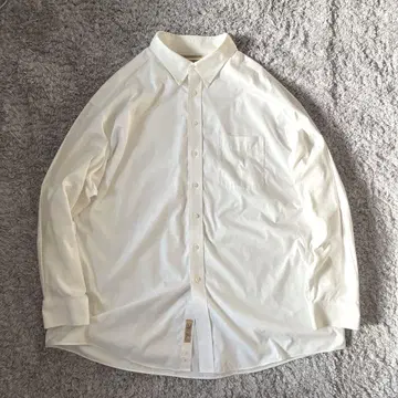 00s Gold Label 화이트 셔츠 빅 사이즈 셔츠 노아이론
