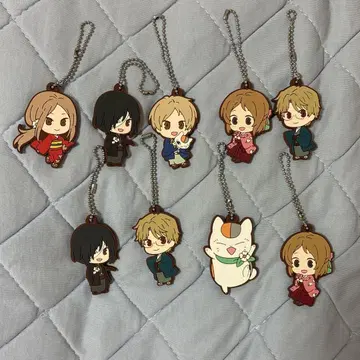 나츠메 우인장 러버 키링 9세트