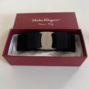 Salvatore Ferragamo 블랙 리본 헤어 클립