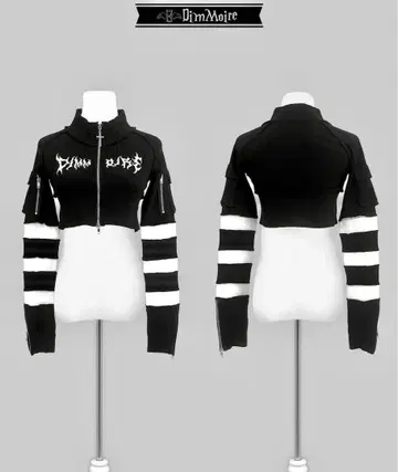 [ DimMoire ] ZIP UP 크롭 상의