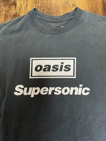 오아시스 슈퍼소닉 oasis Supersonic 티셔츠 블랙 S