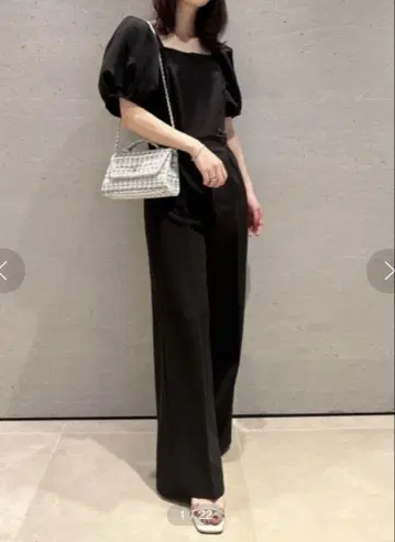 [미사용 택 포함] SNIDEL 사이드 슬릿 올인원