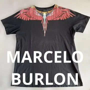 [새상품급] [L] MARCELO BURLON 날개 그래픽 티셔츠