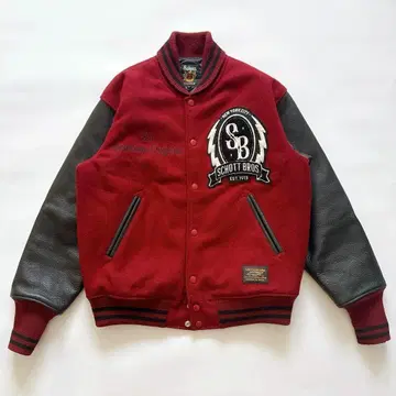 샷 MELTON STADIUM JACKET 바시티 자켓 레드 M
