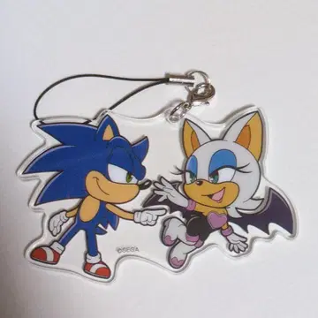 귀여운 트윈 아크릴 스트랩 SONIC 소닉 루즈 당시 제품