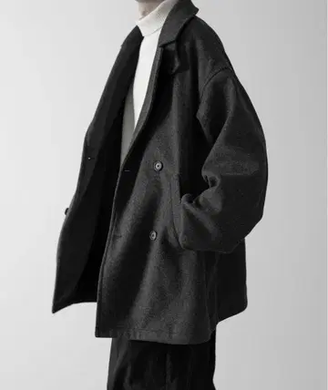 [ RUUBON ] melange melton P-coat