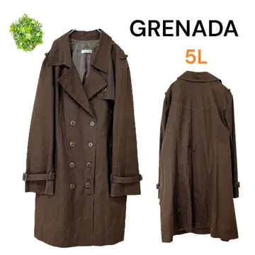 트렌치코트 일본제 [ 5L ] 빅 사이즈 브라운 겉옷 GRENADA