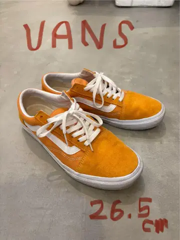 VANS 스니커즈 오렌지 26.5cm