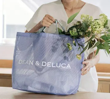 DEAN&DELUCA 2025년 여름 한정 라일락 메쉬 토트백 L 사이즈