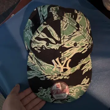 NY 카모플라쥬 스냅백 캡 9FIFTY