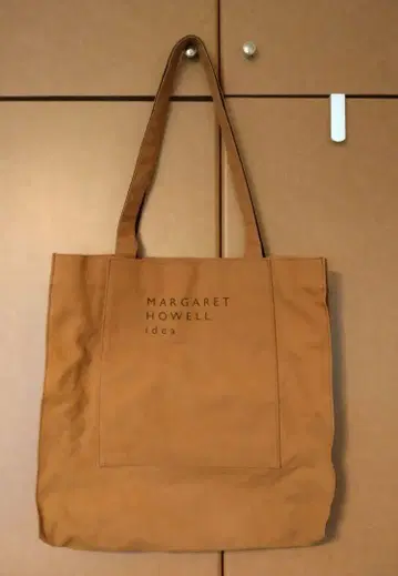 MARGARET HOWELL idea 로고 토트백 브라운
