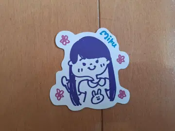 노기자카46 NOGI CAFE 이치노세 미쿠 캐리커처 스티커