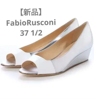 [새상품] 오픈토 웨지 펌프스 실버 24cm 24.5cm
