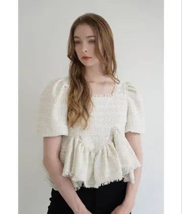 Acka tweed peplum tops